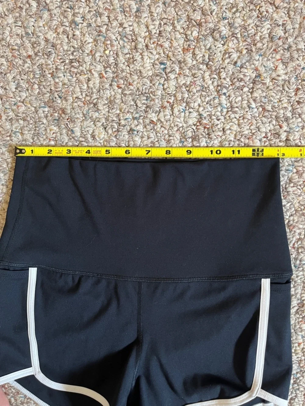 Free People Movement NWOT Island Time Black Athletic High Waist Shorts Size M - Picture 13 of 16